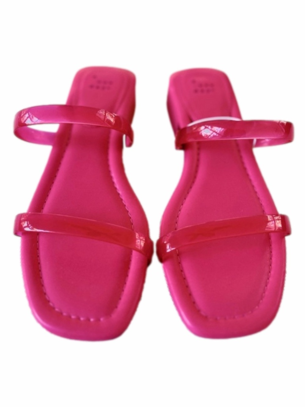 A New Day Target Jelly Magenta Pink Size 9 Sandals Strap Memory Foam NEW
